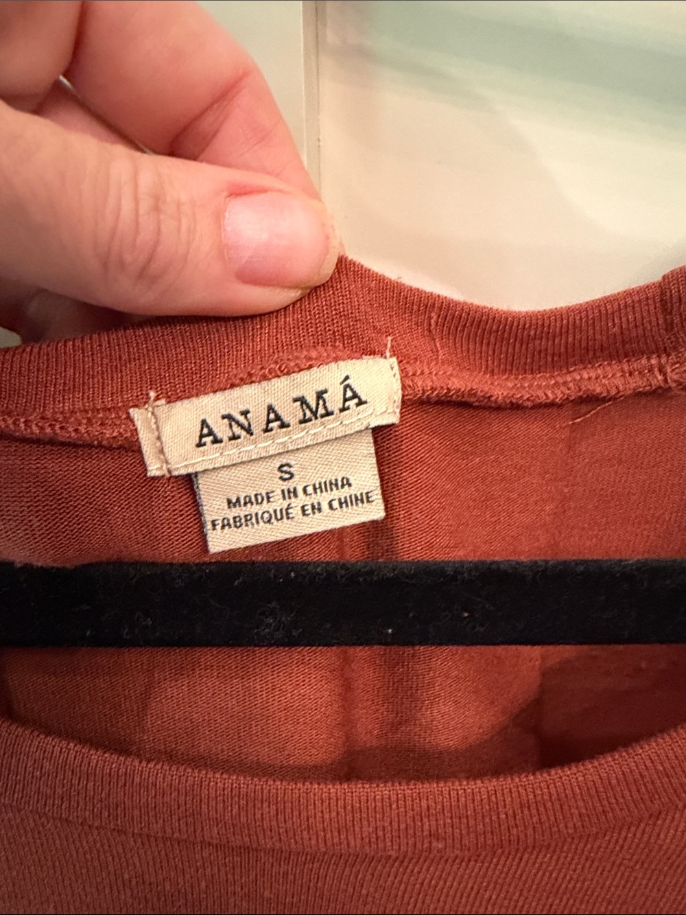 Long Sleeve Layered Tunic in Rust - Picture 4 of 5